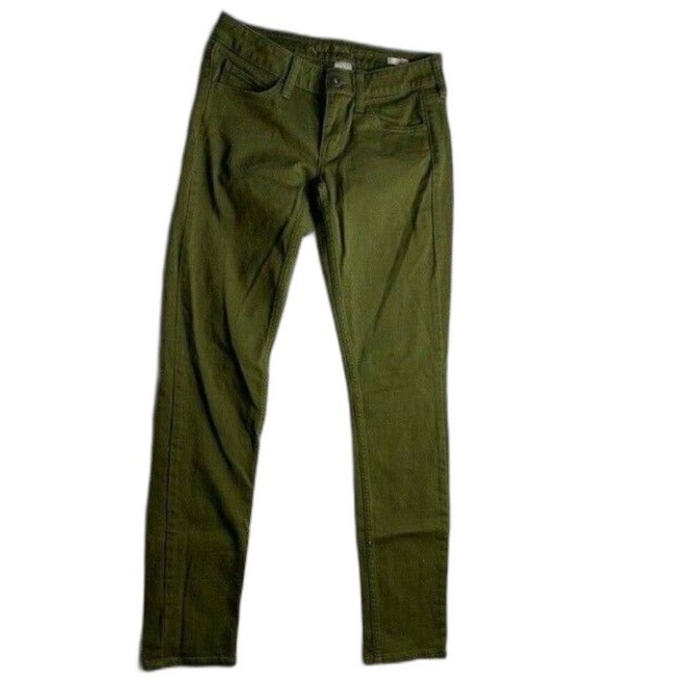 Arizona Womens Jeans Size 3 Super Skinny Stretch Low Rise Green